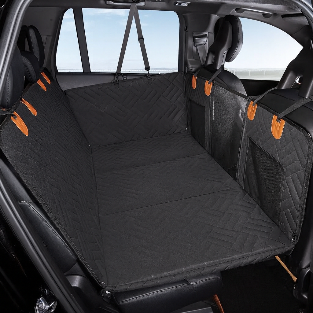 Dog Car Mat Cover with Hardboard Extension – Waterproof, Scratch-Resistant