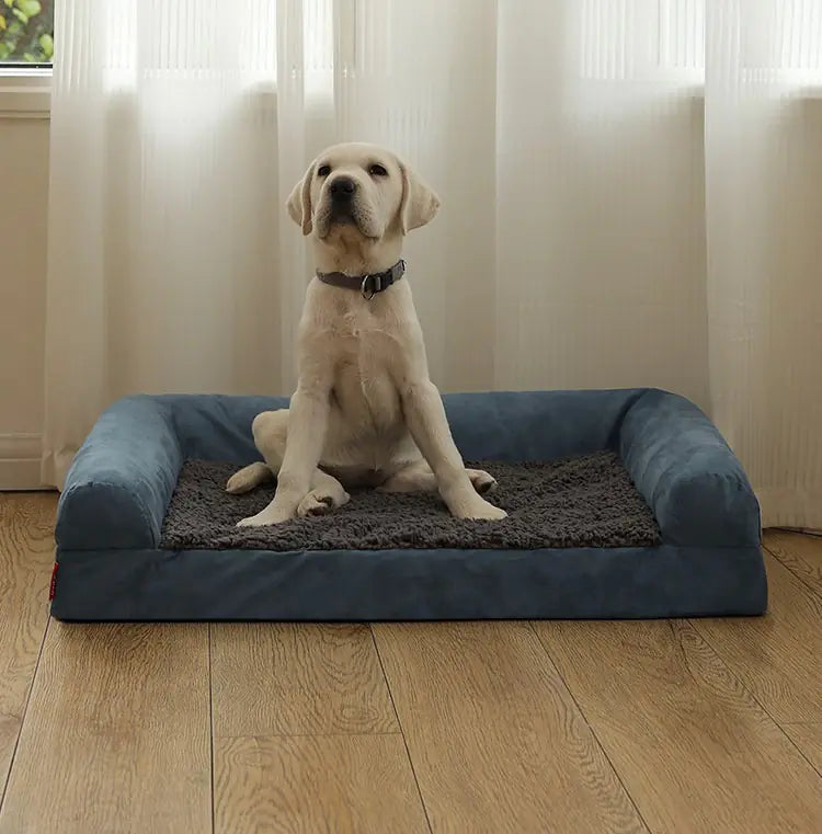 Waterproof Suede Cotton Dog Bed