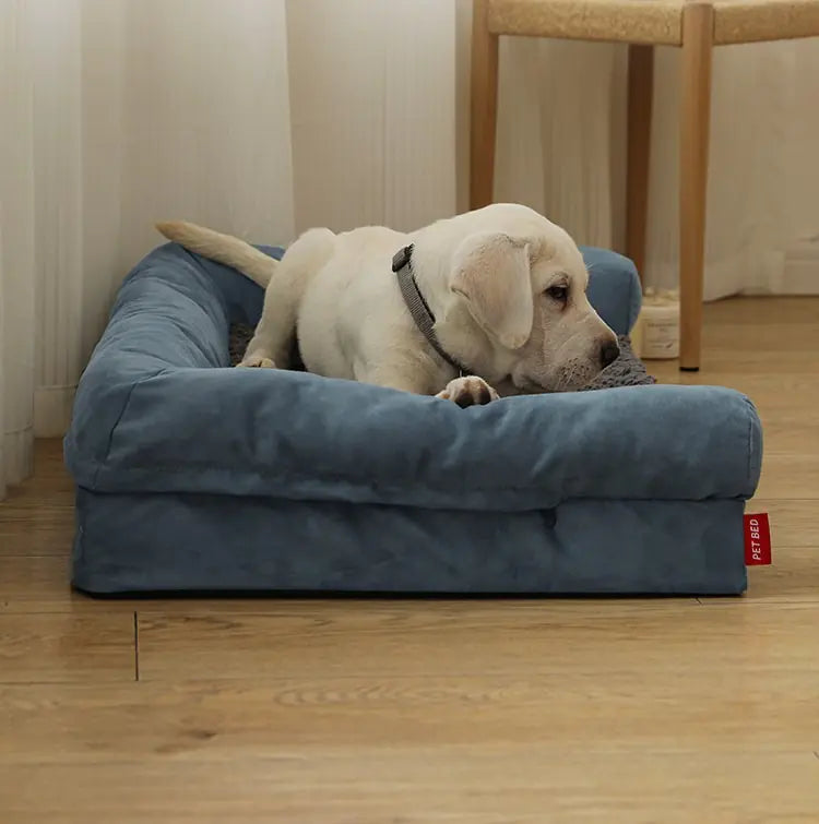 Waterproof Suede Cotton Dog Bed